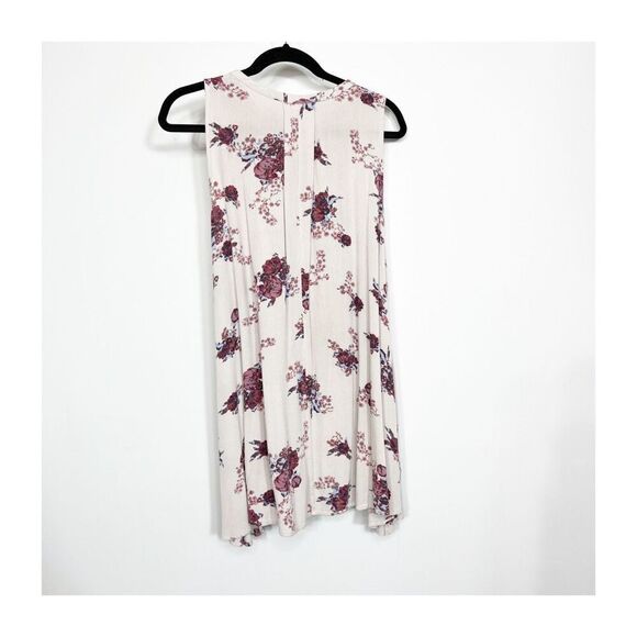 Free People Swing Dress Womens XS Floral Sleeveless Tea Combo Boho Flowy - Picture 5 of 10